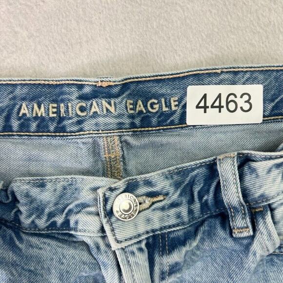 American Eagle Jeans Women's Size 14 Regular Curvy Mom Medium Wash Organic - Picture 9 of 10